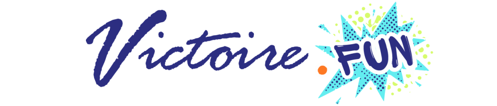 victoire fun logo horizontal bleu