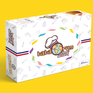 BABAORUM BOITE 3D AVANT FOND JAUNE